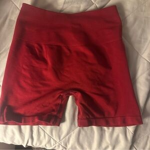 Alphalete Women's Vibrant Red Bike Shorts